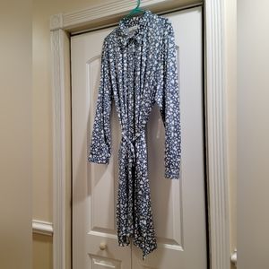 NWT LuLaRoe Ditzy Blue Loral Ellie